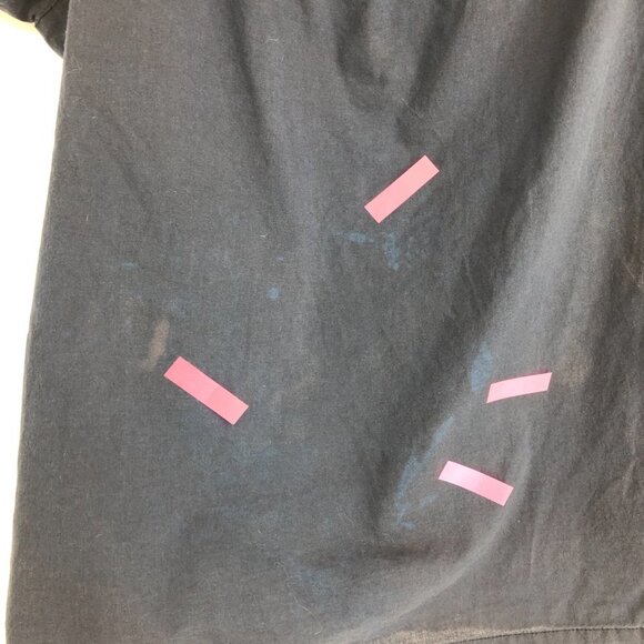 Roxy Navy Off The Shoulder Square Neck Bohemian Embroidered Top size ~L - Picture 12 of 13